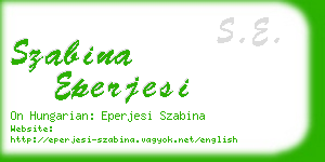 szabina eperjesi business card